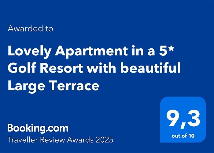 Lovely Apartment In A 5* Golf Resort With Beautiful Large Terrace